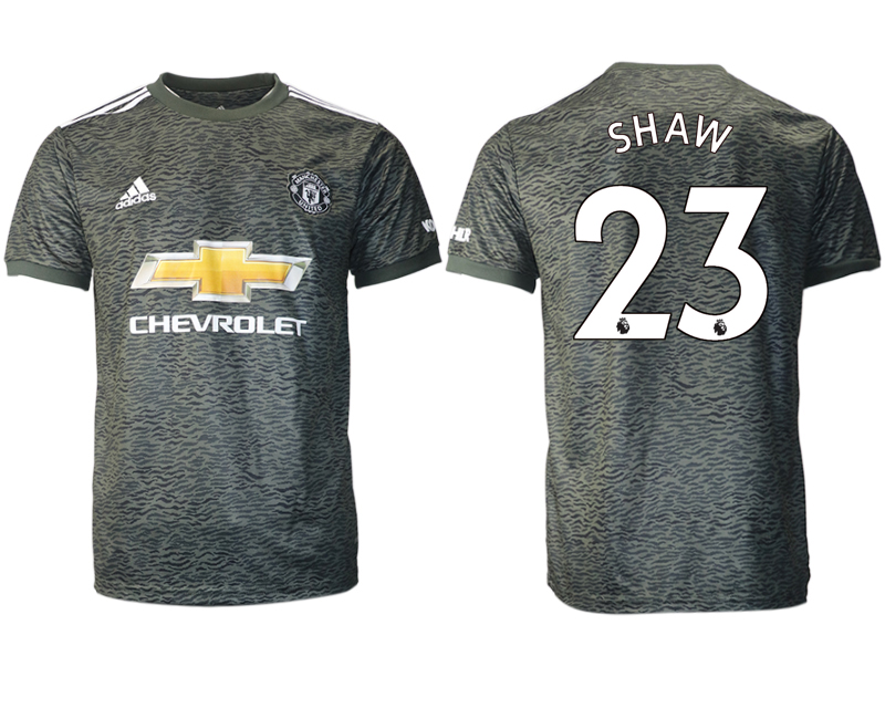 Men 2020-2021 club Manchester United away aaa version #23 black Soccer Jerseys->manchester united jersey->Soccer Club Jersey